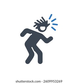 Running Icon On White Background