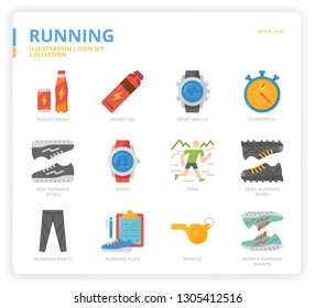Running icon set icon set