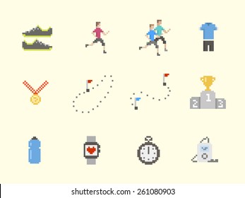 1,235 Running Pixel Art Images, Stock Photos & Vectors 