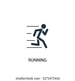 running icon. Simple element illustration. running concept symbol design. Can be used for web and mobile.