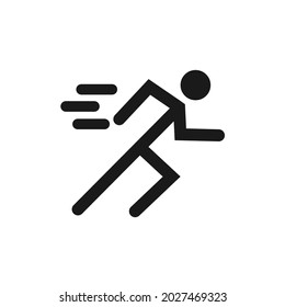 running icon or symbol design. speed