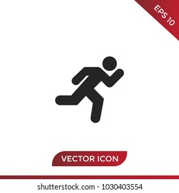 Running icon vector