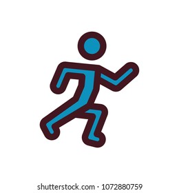 running icon vector