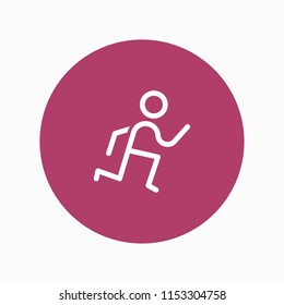 running icon vector