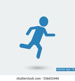 Running icon, vector best flat icon, EPS