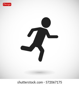 Running icon, vector best flat icon, EPS