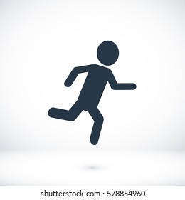 Running icon, vector best flat icon, EPS