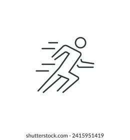 Running icon, Running vector illustration