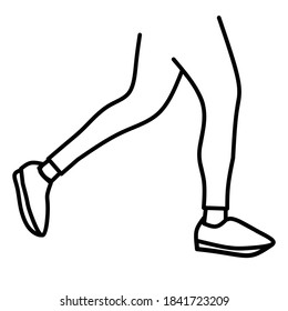 Running icon vector illustration eps10. Isolated badge athlete flat design for website or app - stock graphics