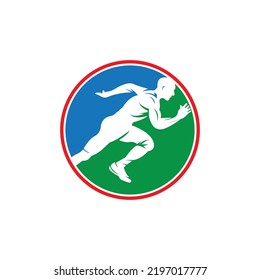 running icon. vector illustration symbol design.