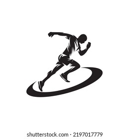 running icon. vector illustration symbol design.