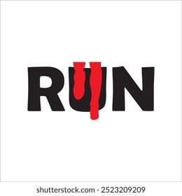 RUNNING ICON VECTOR ILLUSTRATION SYMBOL DESIGN