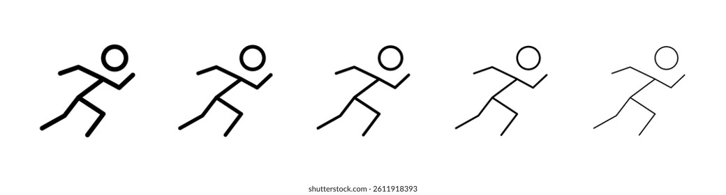 Running icon Vector logo sign