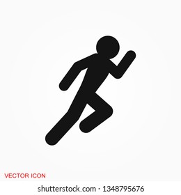Running Icon vector sign symbol for design