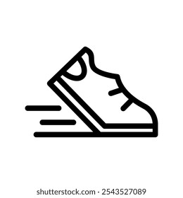 Running Icon Vector Symbol Design Illustration