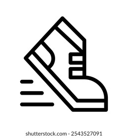 Running Icon Vector Symbol Design Illustration