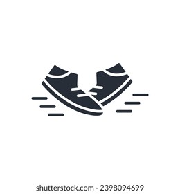 running icon. vector.Editable stroke.linear style sign for use web design,logo.Symbol illustration.