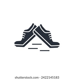 laufendes Symbol. vector.Editable stroke.linear style sign for use web design,logo.Symbol illustration.