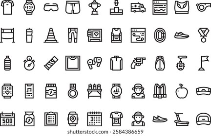 Running icons High-Quality Vector Icons Collection with Editable Stroke. Ideal for Professional and Creative Projects.