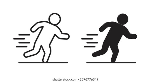 Running icons pack for ui designs