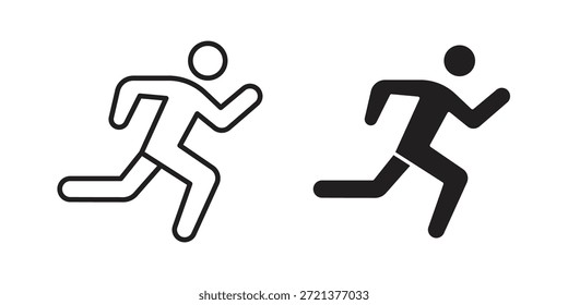 Running icons sign vectors. suitable for web, app, infographic, etc