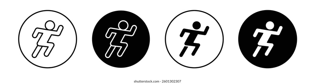 Running icons vectors graphics collection