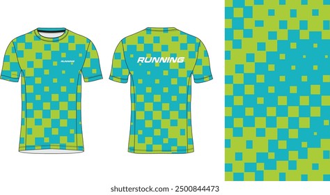 Running Jersey Design. Sport Jersey Art.