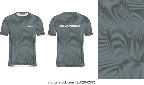 Laufendes Jersey Design. Sport Jersey Art.