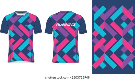 Running Jersey Design. Sport Jersey Art.