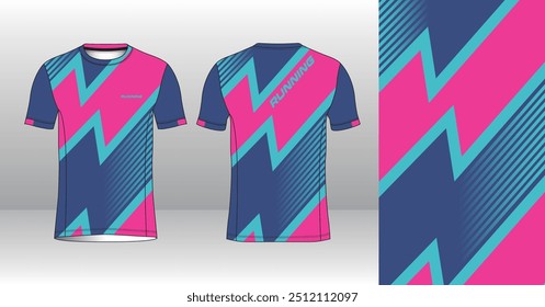 Running Jersey Design. Sport Jersey Art.