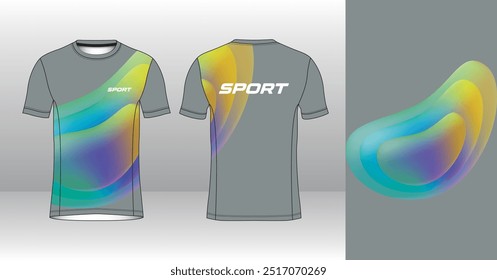 Running Jersey Design. Sport Jersey Art.