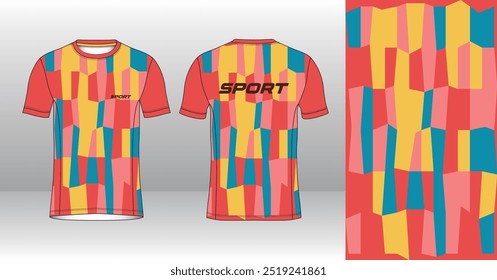 Running Jersey Design. Sport Jersey Art.