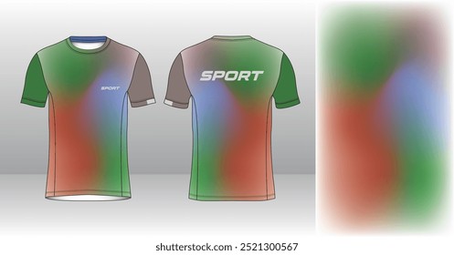Diseño de Jersey Running. Deporte Jersey Art.