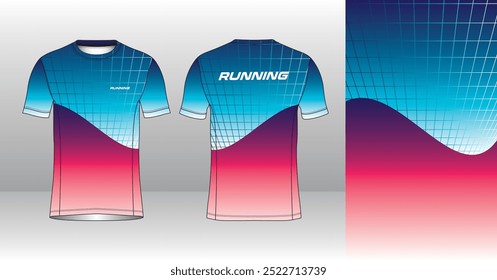 Running Jersey Design. Sport Jersey Art.