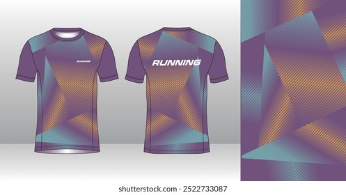 Running Jersey Design. Sport Jersey Art.