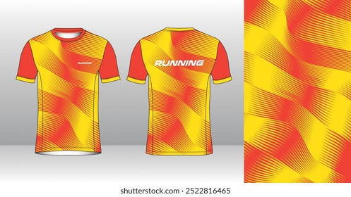 Running Jersey Design. Sport Jersey Art.