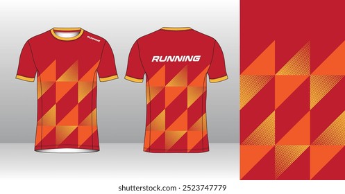 Running Jersey Design. Sport Jersey Art.
