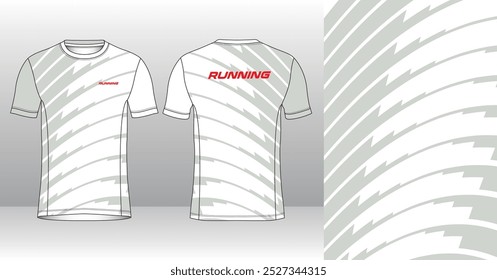 Running Jersey Design. Sport Jersey Art.