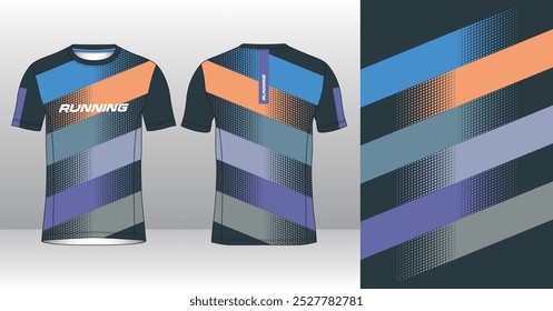 Running Jersey Design. Sport Jersey Art.