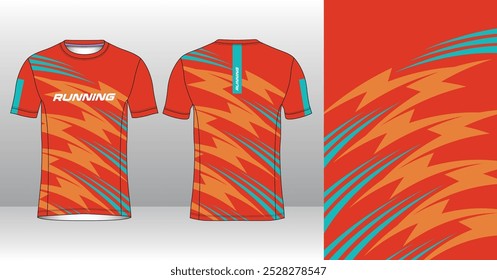 Running Jersey Design. Sport Jersey Art.