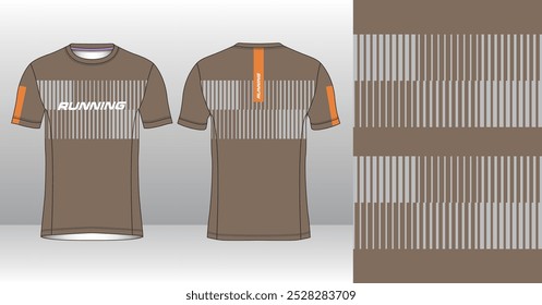 Running Jersey Design. Sport Jersey Art.