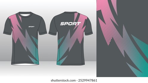 Running Jersey Design. Sport Jersey Art.