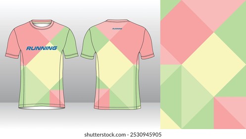 Running Jersey Design. Sport Jersey Art.