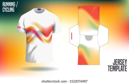 Running jersey template. Ready to use