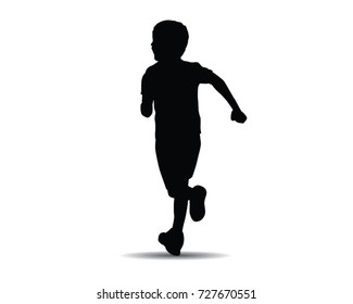 25,819 Children running silhouette Images, Stock Photos & Vectors ...