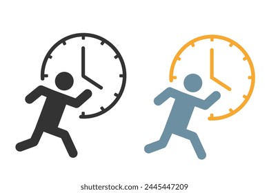 Running up ladder icon. Climbing set vector ilustration.