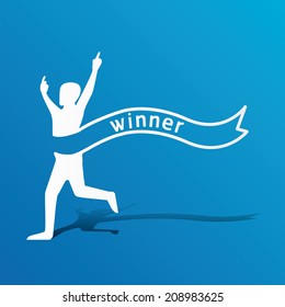 Running line concept design Illustration vector.
