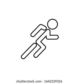 Running line icon. Design template vector