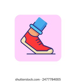 Running line icon. Jogging, running, fitness. Sport concept. Vector illustration can be used for topics like fitness, sport, training