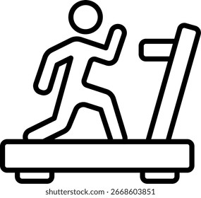 Diseño de Vector de icono de línea de ejecución